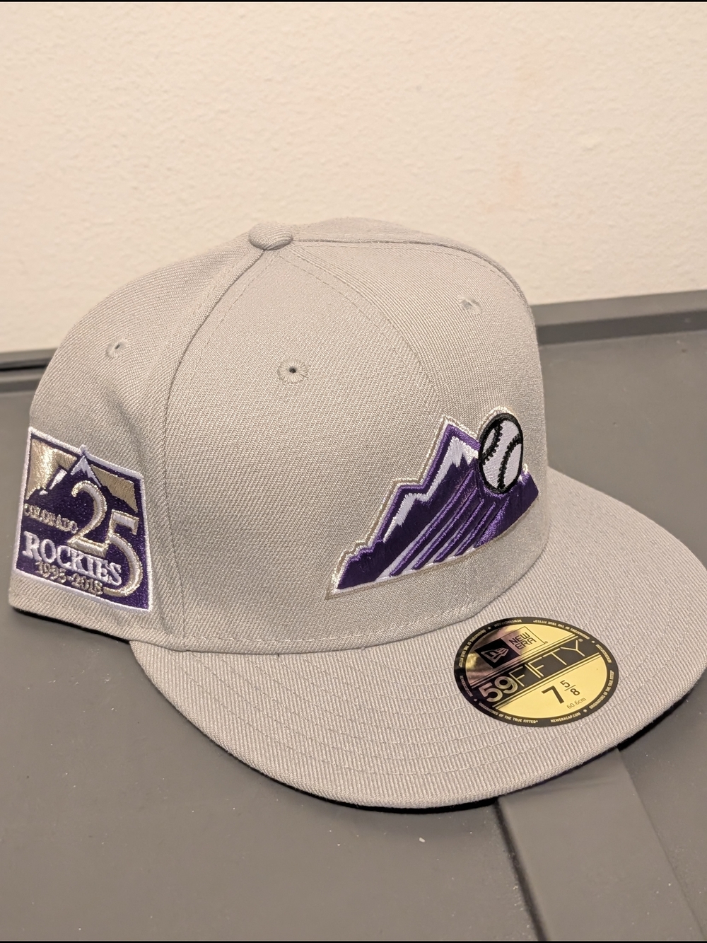 Topperzstore New Era Colorado Rockies 25th Anniversary Purple UV 7 5/8